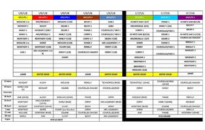 Planning PRINTEMPS modifié des U6 AU U9 