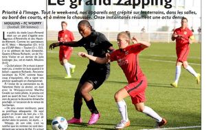 Article féminines DH match contre FC Woippy dimanche 11 septembre 2016