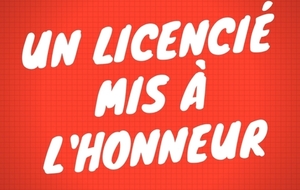 Un licencié mis à l'honneur