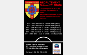 RECRUTEMENT 2019/2020