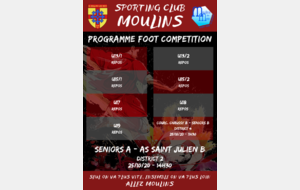 Programme FOOT COMPETITION