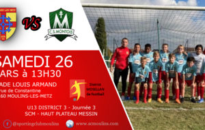 Affiche de match U13 B