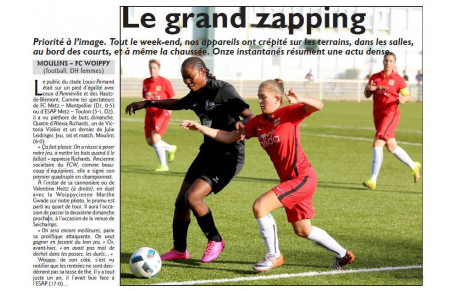 Article féminines DH match contre FC Woippy dimanche 11 septembre 2016