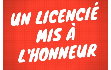 Un licencié mis à l'honneur