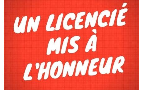 Un licencié mis à l'honneur