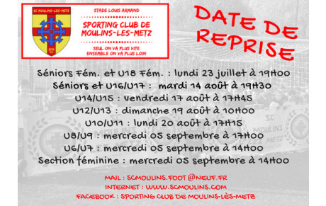 Date de reprise 