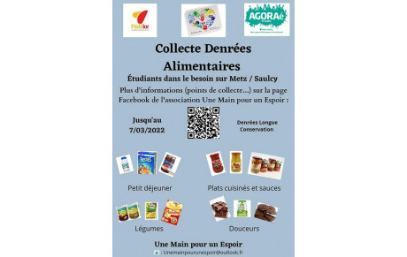 Collecte pour les étudiants dans le besoin