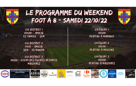Le programme du foot à 8