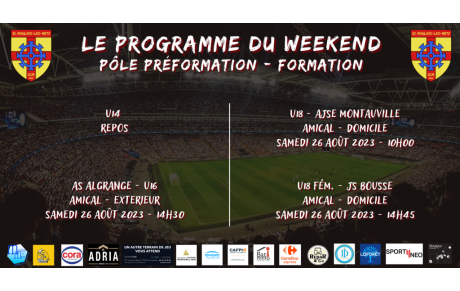Programme pré-formation / formation