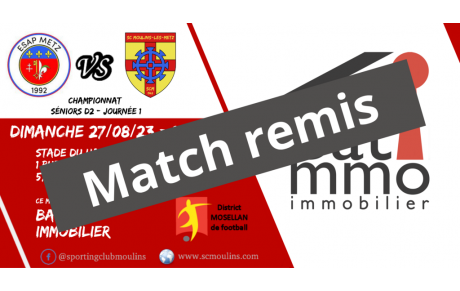 Match des seniors remis 